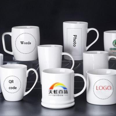 China Custom Viable Custom Ceramic Cups Coffee Mug Sublimation Ceramics Drinkware Viable Mugs for sale