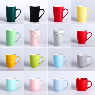 China Solid Color Viable Simple Colored Chandelier Mug Ceramic Coffee Tea Mug Custom Advertising Logo for sale