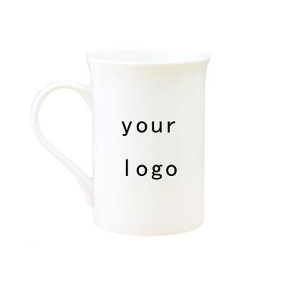 China Good Quality Viable Coffee Mug With Custom Logo Mug Hua Mug Ceramic Heat Transfer Coating Pure White Wholesale for sale