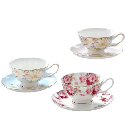 China EthiopianCoffee gold bone china cup saucer set drawing gift in tea cup viable home fashion afternoon tea saucer for sale