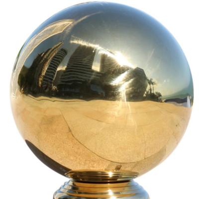 China Home Outdoor Indoor Outdoor Titanium Metal Cavity Gold Half Ball Deocration 304 Stainless Steel Hotel Decorative Hemisphere for sale