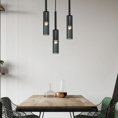 China Contemporary Modern Minimalist Dining Room Balcony Brass Crystal Led Pendant Light for sale