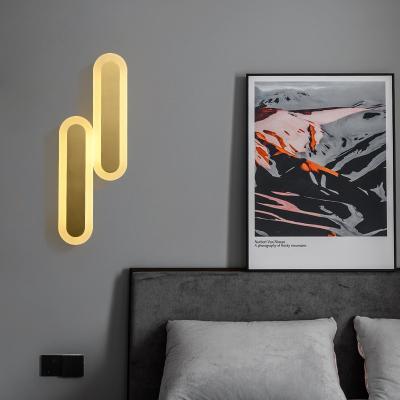 China Contemporary Nodic Design Surface Mount Bedroom Loft Modern Simple Led Wall Lamp for sale