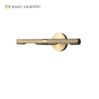 China Contemporary Special Style Brass Indoor Bedroom Bathroom Lighting Reading Led Wall Lamp for sale