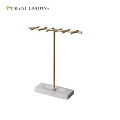 China Store Etc Jewelry Bedroom Hotel Standing Jewelry Display Rack Simple Luxury Home Decorative Earring Ring Metal for sale