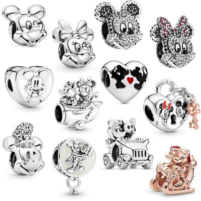 China Original High Quality Pandorae Disney Mickey Charm Beads DSN09 From Wholesale S925 Sterling Silver Bracelet DIY From Manufacturer for sale