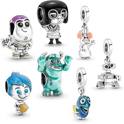 China Manufacturer Wholesale 925 Bracelet DIY Jewelry Disneys Pixar Series Silver Silver Beads Q1 for sale