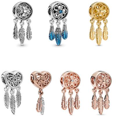 China Manufacturer Wholesale 925 Bracelets Women DIY High Quality Dream Catcher Charm Bead BMW01 for sale