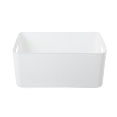 China Home Sustainable Portable Plastic Storage Plastic White Stackable Storage Box With Lid for sale