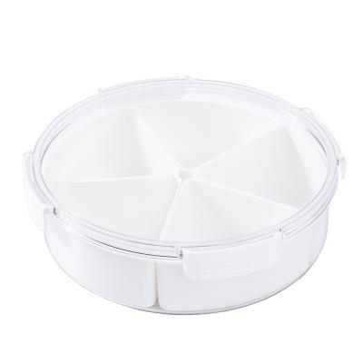 China Sustainable Plastic Food Storage Container Food Storage Container With Dividers for sale