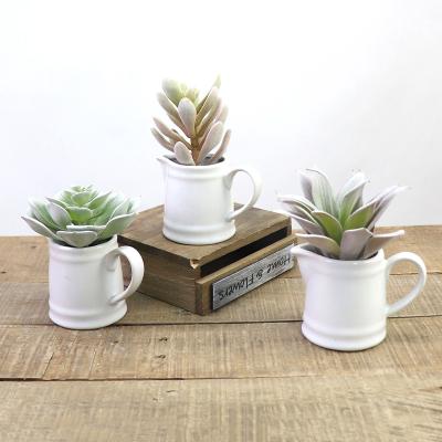 China Assorted Small Faux Succulent Environmental Friendly Artificial Succulent Plants For Window Sills Office Home Succulents for sale