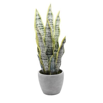 China Artificial high level simulation snake plant artificial sansevieria potted plants for indoor and outdoor, home, office decoration for sale