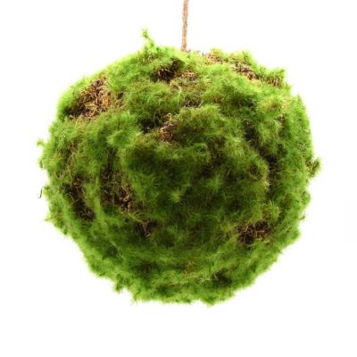 China Artificial Fake Moss Decor by Moss Decorative Green Moss Balls High Simulation Level for sale