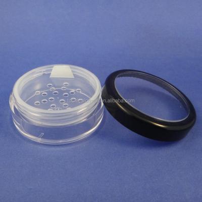 China Beauty 20g Powder Containers Cosmetic Loose Jar 100 Pcs Makeup Plastic Cosmetic Packaging Loose Sieve Powder Jars for sale