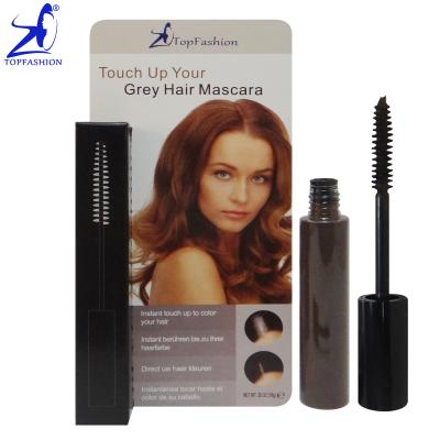 China Dark Brown Hair Coloring Brush Made in Taiwan Ancient Non-Toxic Hairline Touch Up Instant Coverage Gray Color Hair Dye Mascara 9-10g for sale