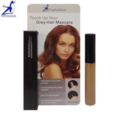 China Light Brown Hair Coloring Brush Made in Non-Toxic Ancient Hair Root of Taiwan Touch Up Instant Coverage Gray Color Hair Dye Mascara 9-10g for sale