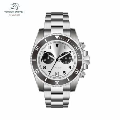 China White Date Men's Sport 50m Sport 50m Stainless Steel Automatic Swiss Multifunctional Waterproof Watch Custom Logo 007 for sale