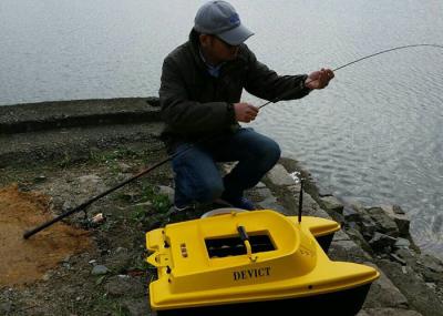 China DEVC-303 yellow GPS fish finder catamaran bait boat 830*523*300 mm Size for sale