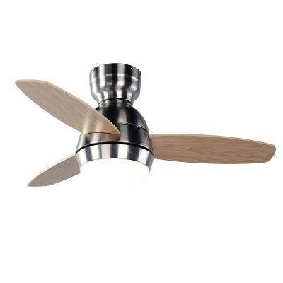 China Hotel hot selling 36 INCH led modern plywood blades ceiling fan with remote roof style for sale