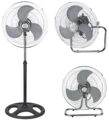 China Hotel Sibolux 18inch 3 in 1 VENTILADOR DE PIE 45CM industrial wall fan and pedestal high velocity floor fan for sale