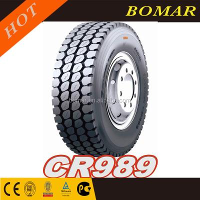 China Natural Rubber CST Brand TBR Truck Tire Tire Model CR989 Radial Size 9.00R20 10.00R20 11.00R20 12.00R20 for sale