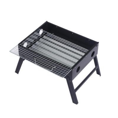 China Mini Foldable Folding Backyard Charcoal Portable BBQ Grill Box Shaped Grills Easily Assembled for sale