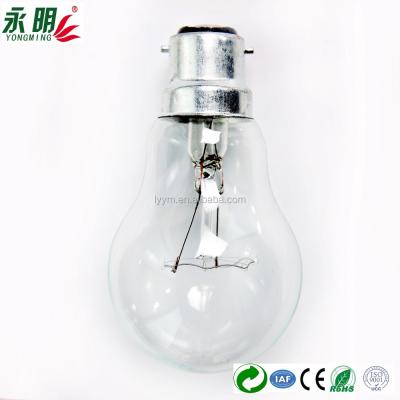 China Warm Iron A55 B22 Clear 100W Classic Incandescent Light Bulb For Mexico VE BRA for sale