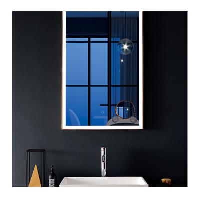 China Square Magnifying Stainless Steel Frame Bathroom Mirror Bathroom Mirror Hanging On The Wall for sale