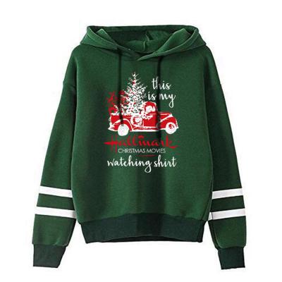 China Anti-Wrinkle Women's Christmas Cotton Pullover Sweatshirts Women Family Vintage Hoodie Unisex for sale