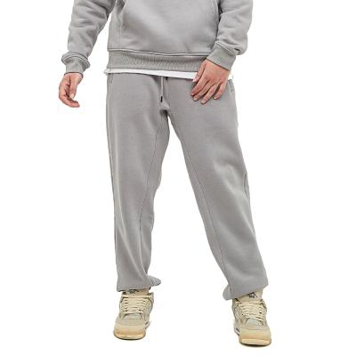 China Gray French Terry High Quality Men's Wear Anti-wrinkle Cotton Solid Sweatpants Mens Simply Custom Made Sweatpants 100% Sweatpants For Man for sale