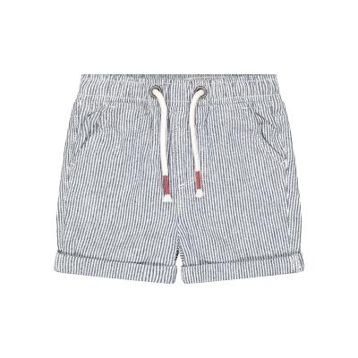 China Wholesale Anti-wrinkle cute little kids play boys gray canvas shorts striped shorts boys shorts for sale