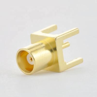 China 6GHz MCX PCB Mount RF Connectors Female mcx Female Connector 30-02-5L2-013 for sale