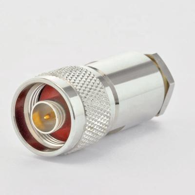 China Finger Type RF Coaxial Connectors , RF N Male IP68 Flange LMR400 Cable Finger Connector LMR400 for sale