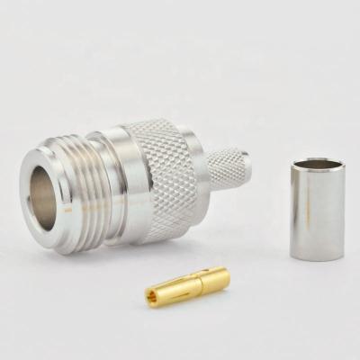 China N Female Connectors Crimp LMR240 Cable , N Type Crimp Connector 50-02-1M10-024 for sale