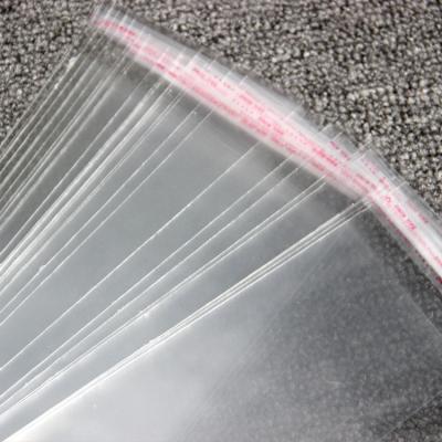 China Barrier Top Selling OPP Clear Plastic Self Adhesive Stationery Packaging Bag With Resealable Glue Strip For Mark Pen /Ruler for sale