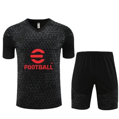 China Shirts & Tops Custom men's football suit quick drying breathable polyester club short sleeve training suit set for sale