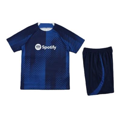 China Shirts & Tops Custom men's football suit quick drying breathable polyester club short sleeve training suit set for sale