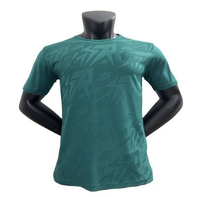 China Shirts & Tops 23 24 Custom men's football wear fast drying breathable polyester brazing club short sleeve training wear for sale