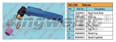 China Taiwan SG-120 SG-120 plasma cutting torch for sale