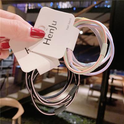 China Fashionable Hair Tie Hair Ring For Kids Elastic Hair Tie Rope Bands Wholesale Luxury Korean Scrunchy Design Scrunchy Hair Band for sale