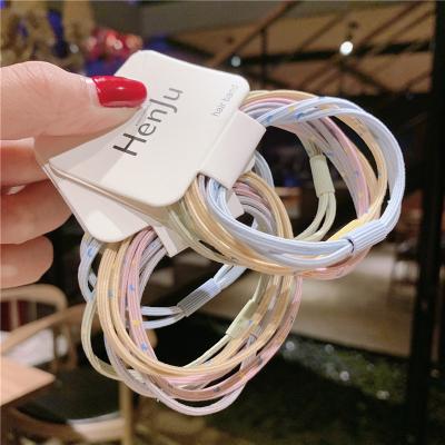 China Elastic Tie Hair Kids Bands With Famous Brands Hair Ring Scrunchies Hair Rope Set Kids Stars Hair Accessories Wholesale Designer for sale