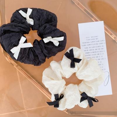 China Hair Tie Pleated Japanese Style Girl Bow Headband Single Large Intestine Ring Hair Band Intestine Hair Band For Women for sale