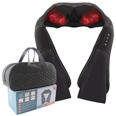 China Multi Functional Body Health Care Fitness Machine Rolling Neck Massager Rechargeable Kneading Shawl For Muscle Relax for sale