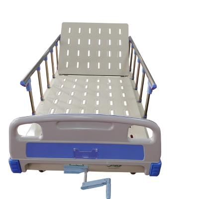 China Wholesale Crank Manual Operated Elderly Crank Manual Home Care Medical Hospital Double Backrest Tilting Nursing Bed for sale