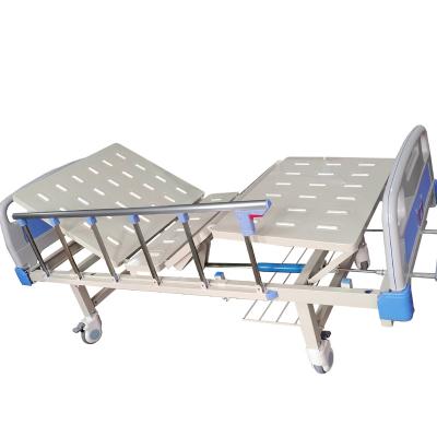 China Hot Selling Crank Manual Medical Hospital Bed Crank Operated Manual Backrest Hospital Equipment 3 For Clinic for sale