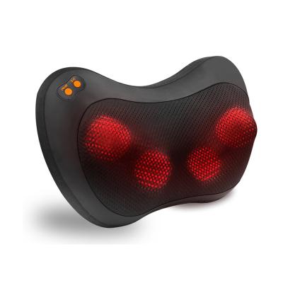 China Portable Electric Rechargeable Wireless 3d Shiatsu Products Portable Smart Body Massage Neck Vibrating Kneading Pillow for sale