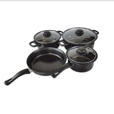 China Viable Wholesale Cookware 13 Pieces Set Cookware Stock Pot Stew Pan Frying Pan Multi-piece Nonstick Kitchen Cookware Set for sale