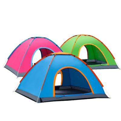 China Outdoor Waterproof Water Proof Family Hiking Beach Folding Automatic Pop Up Camping Tent for sale