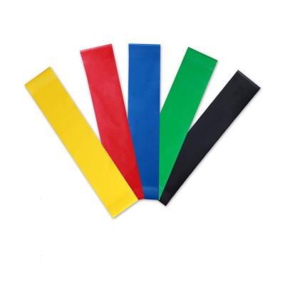 China Custom Logo 5PCS Exercise Fitness Resistance Bands Workout Resistance Band Home Latex Exercise Band for sale