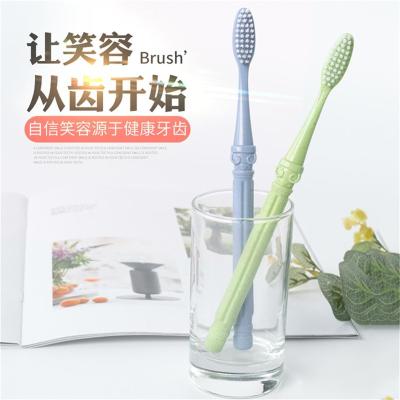 China Factory Wholesale Custom Hot Roman Post Adult Toothbrush Battery Operated For Tooth Cleaning In A Variety Of Colors for sale